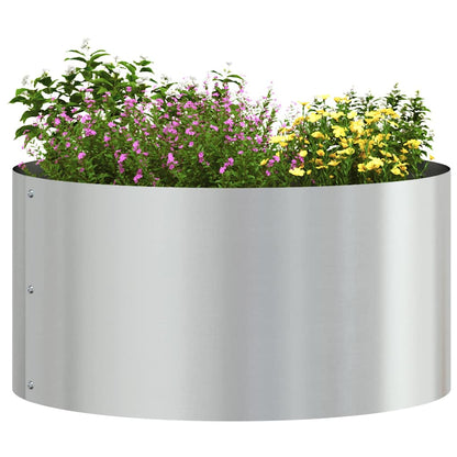 Gartenblumentopf Silber 40 x 40 x 20 cm Verzinkter Stahl