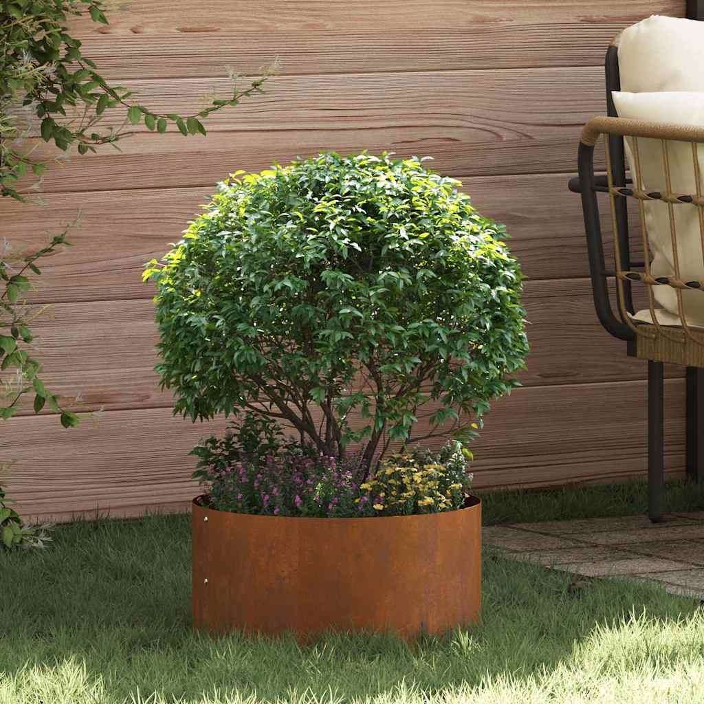 Gartenblumentopf Braun 40 x 40 x 20 cm Cortenstahl