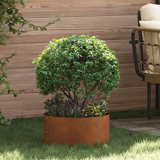 Gartenblumentopf Braun 40 x 40 x 20 cm Cortenstahl