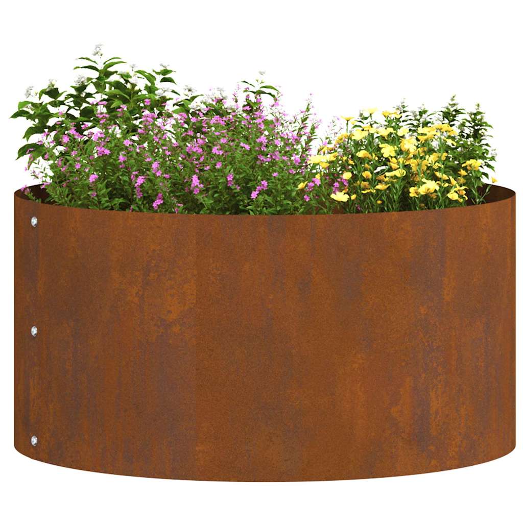 Gartenblumentopf Braun 40 x 40 x 20 cm Cortenstahl