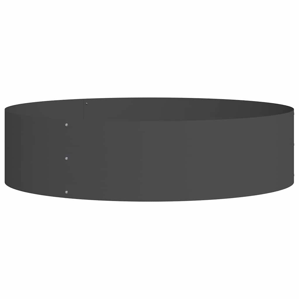 Gartenpflanzer 5 pcs Schwarz 80 x 80 x 20 cm Stahl