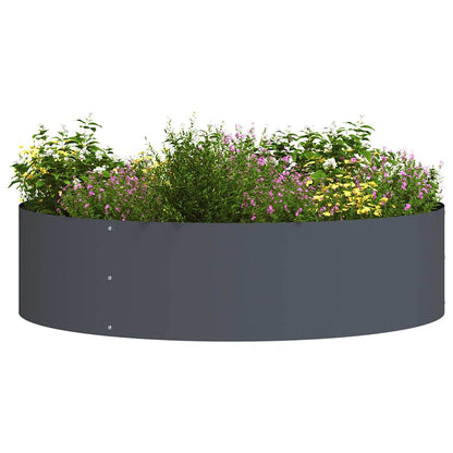 Gartenpflanzer 5 pcs Anthrazit 80 x 80 x 20 cm Stahl