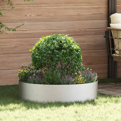 Gartenpflanzer 5 pcs Silber 80 x 80 x 20 cm Edelstahl