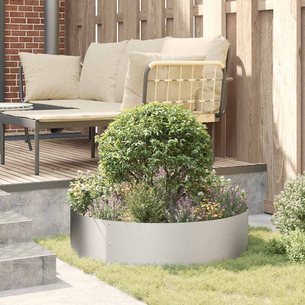 Gartenpflanzer 5 pcs Silber 80 x 80 x 20 cm Edelstahl