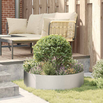 Gartenpflanzer 5 pcs Silber 80 x 80 x 20 cm Edelstahl