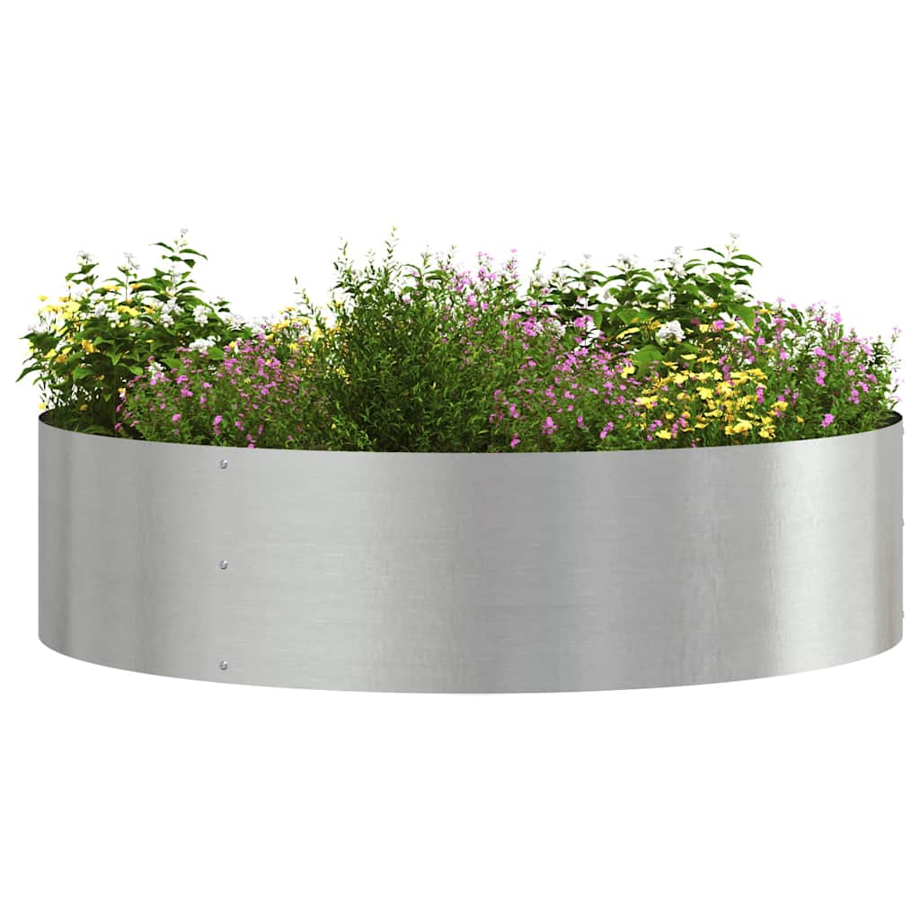 Gartenpflanzer 5 pcs Silber 80 x 80 x 20 cm Edelstahl