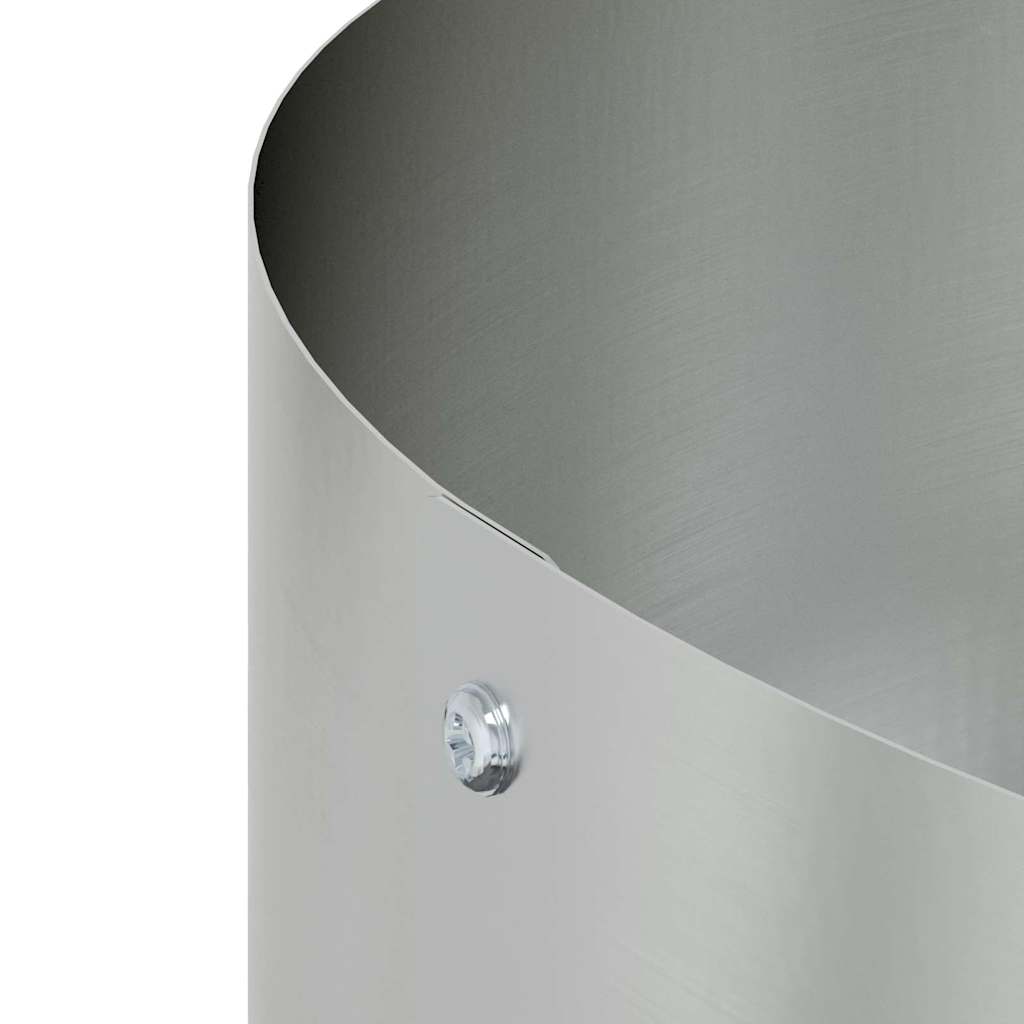 Gartenblumentopf Silber 80 x 80 x 20 cm Verzinkter Stahl