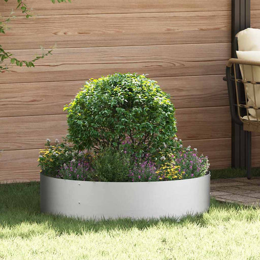 Gartenblumentopf Silber 80 x 80 x 20 cm Verzinkter Stahl
