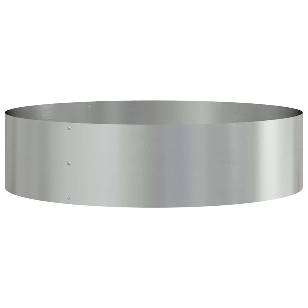 Gartenblumentopf Silber 80 x 80 x 20 cm Verzinkter Stahl
