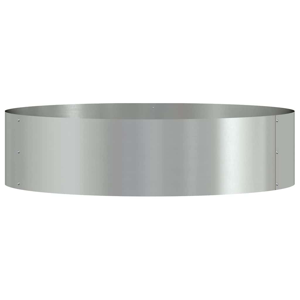 Gartenblumentopf Silber 80 x 80 x 20 cm Verzinkter Stahl