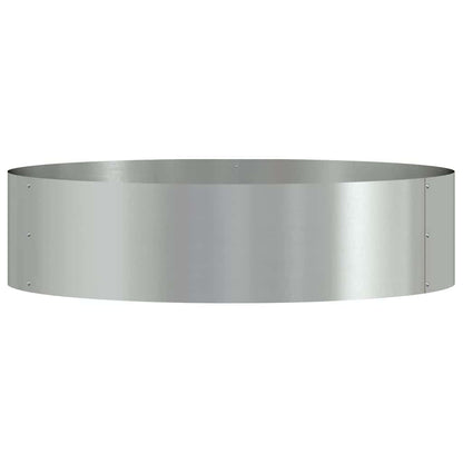 Gartenblumentopf Silber 80 x 80 x 20 cm Verzinkter Stahl
