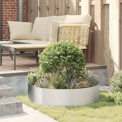 Gartenpflanzer 5 pcs Silber 80 x 80 x 20 cm Verzinkter Stahl