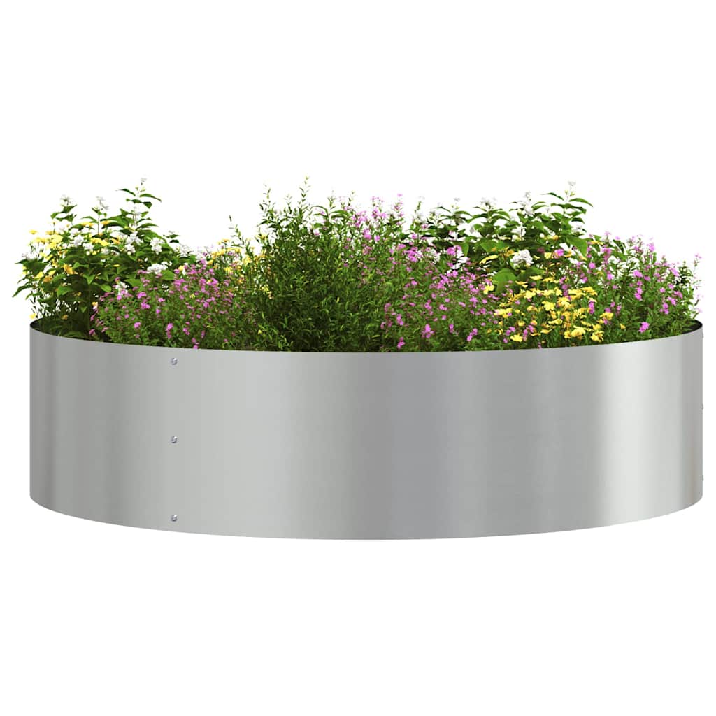 Gartenpflanzer 5 pcs Silber 80 x 80 x 20 cm Verzinkter Stahl