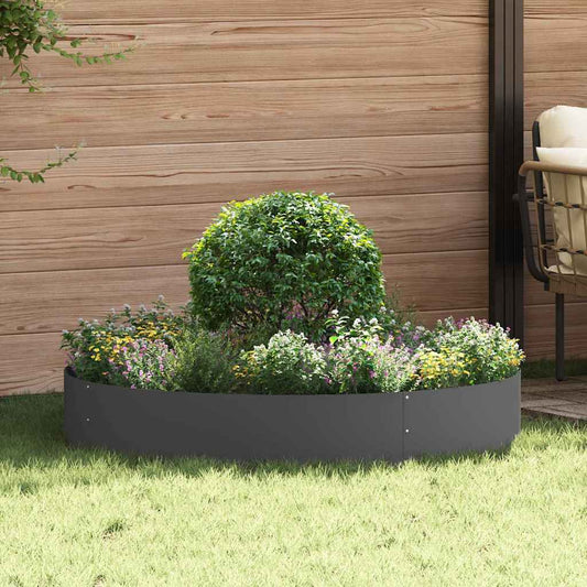Gartenblumentopf Schwarz 120 x 120 x 20 cm Stahl