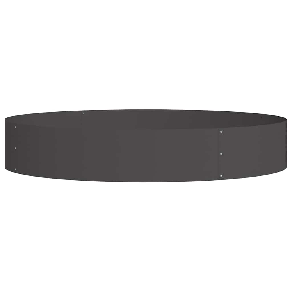 Gartenblumentopf Schwarz 120 x 120 x 20 cm Stahl