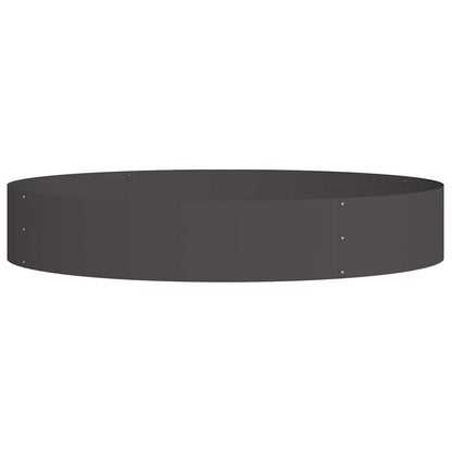 Gartenblumentopf Schwarz 120 x 120 x 20 cm Stahl