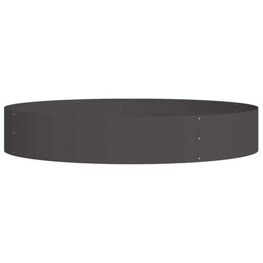 Gartenblumentopf Schwarz 120 x 120 x 20 cm Stahl