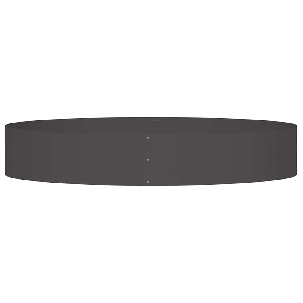 Gartenblumentopf Schwarz 120 x 120 x 20 cm Stahl