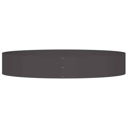 Gartenblumentopf Schwarz 120 x 120 x 20 cm Stahl