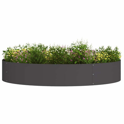 Gartenblumentopf Schwarz 120 x 120 x 20 cm Stahl