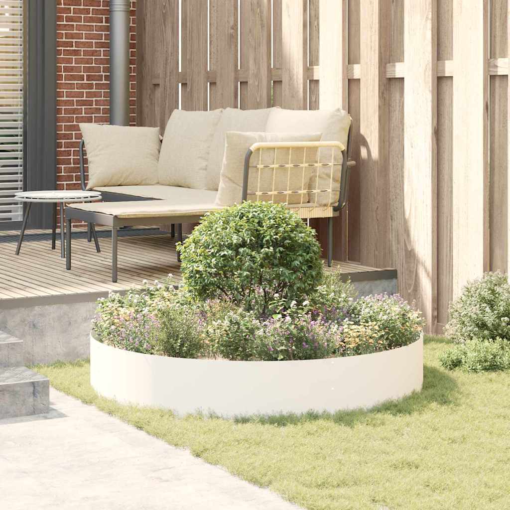 Garten 5 pcs Weiß 120 x 120 x 20 cm Stahl