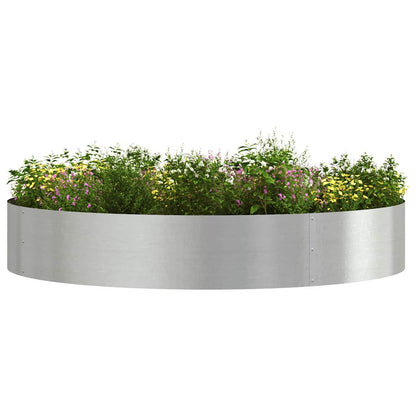 Gartenblumentopf Silber 120 x 120 x 20 cm Edelstahl