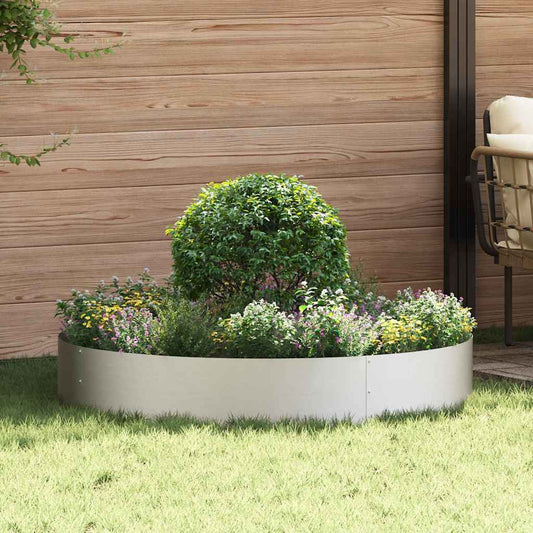 Gartenpflanzer 5 pcs Silber 120 x 120 x 20 cm Edelstahl
