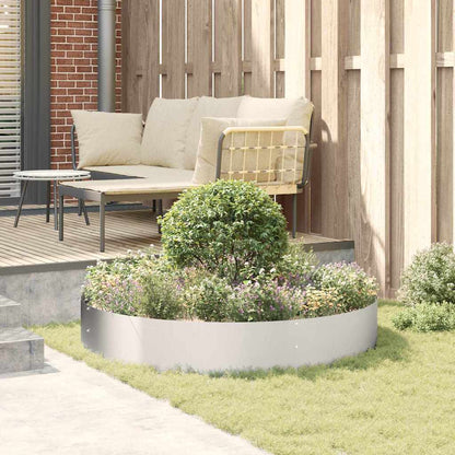 Gartenpflanzer 5 pcs Silber 120 x 120 x 20 cm Edelstahl