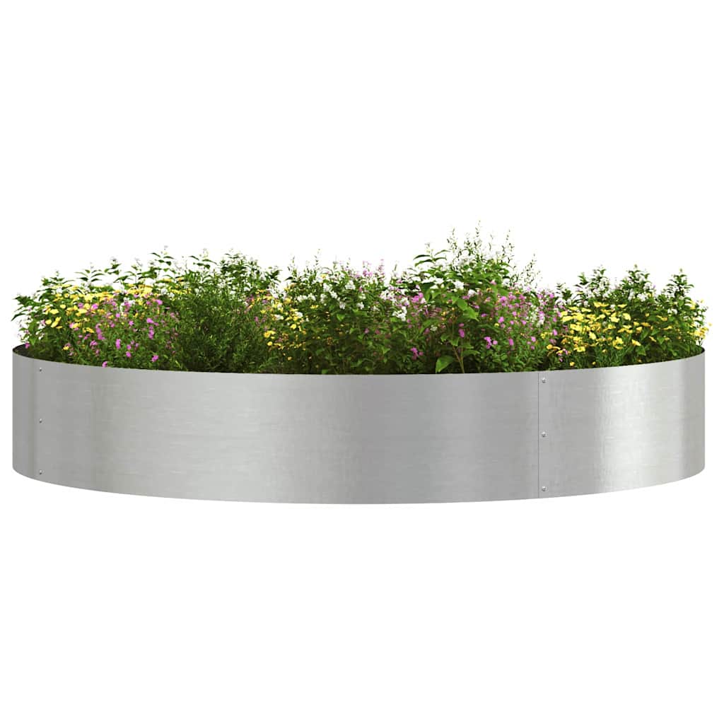 Gartenpflanzer 5 pcs Silber 120 x 120 x 20 cm Edelstahl