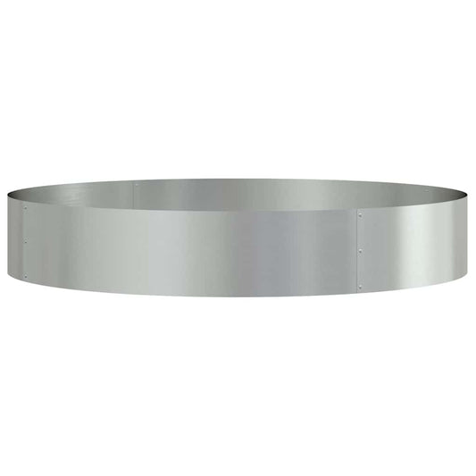 Gartenblumentopf Silber 120 x 120 x 20 cm Verzinkter Stahl