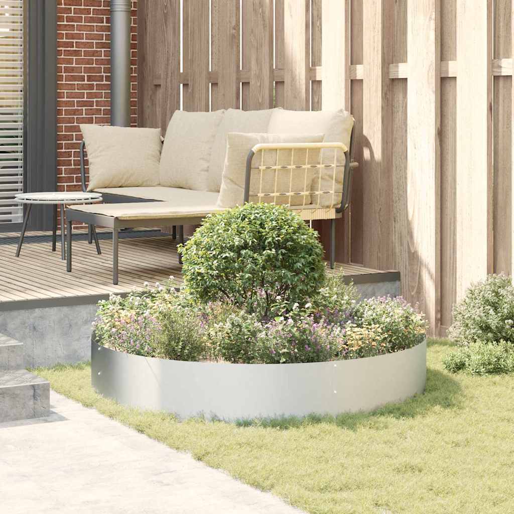 Gartenpflanzer 5 pcs Silber 120 x 120 x 20 cm Verzinkter Stahl