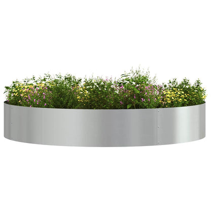Gartenpflanzer 5 pcs Silber 120 x 120 x 20 cm Verzinkter Stahl