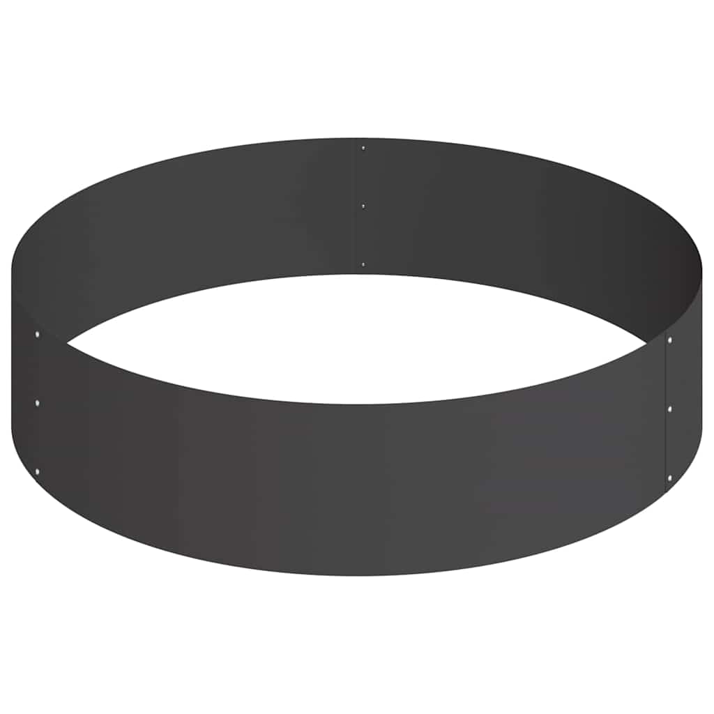 Gartenblumentopf Schwarz 90 x 90 x 20 cm Stahl