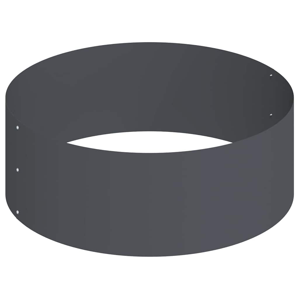 Gartenblumentopf Anthrazit 90 x 90 x 20 cm Stahl
