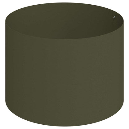 Gartenblumentopf Olivgrün 90 x 90 x 20 cm Stahl