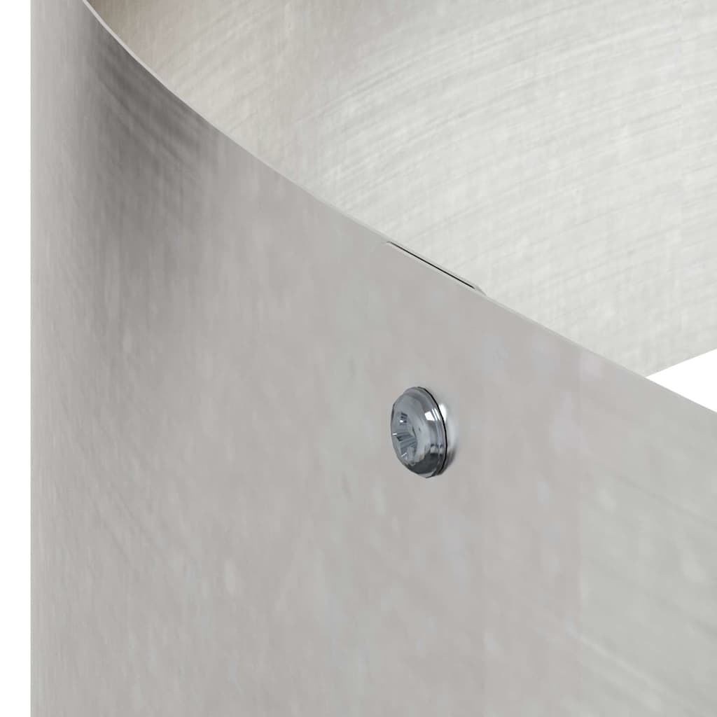 Gartenblumentopf Silber 90 x 90 x 20 cm Edelstahl