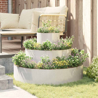 Gartenblumentopf Silber 90 x 90 x 20 cm Edelstahl