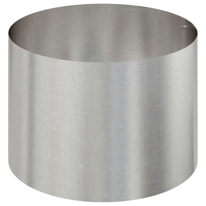 Gartenblumentopf Silber 90 x 90 x 20 cm Edelstahl