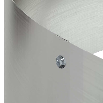 Gartenblumentopf Silber 90 x 90 x 20 cm Verzinkter Stahl