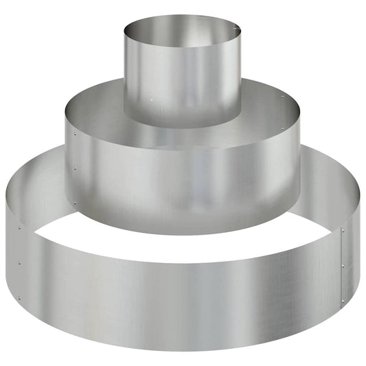 Gartenblumentopf Silber 90 x 90 x 20 cm Verzinkter Stahl