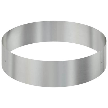 Gartenblumentopf Silber 90 x 90 x 20 cm Verzinkter Stahl