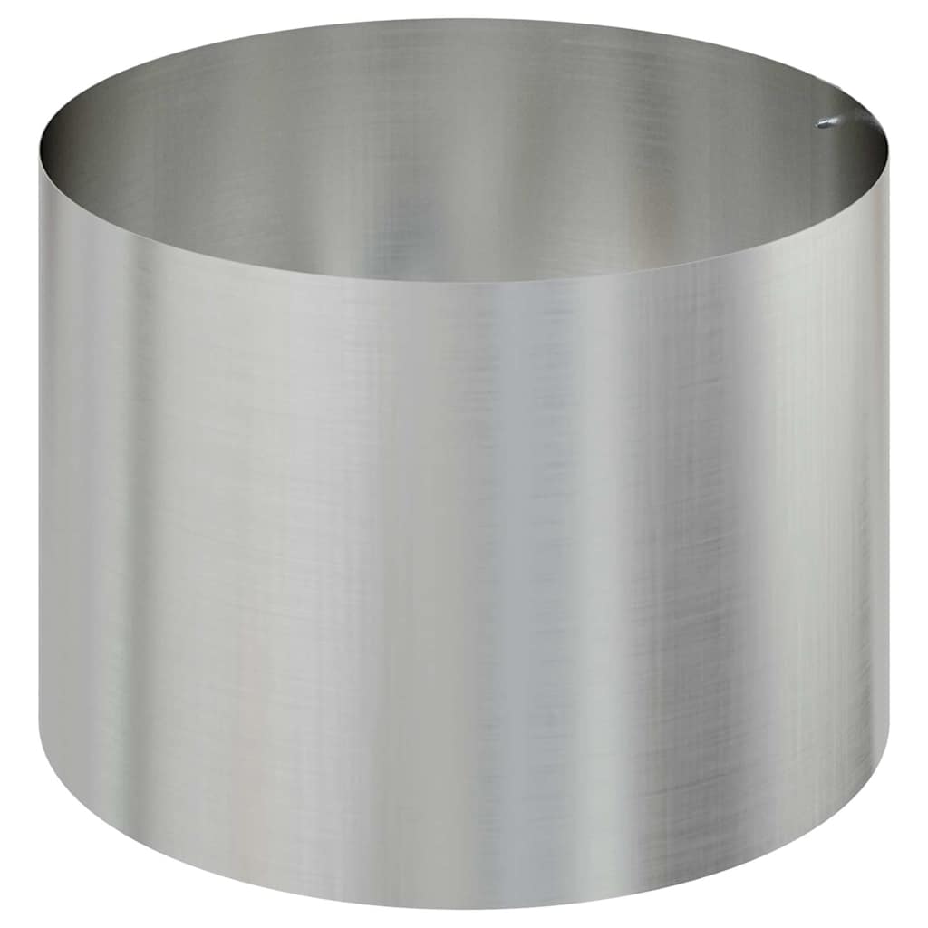 Gartenblumentopf Silber 90 x 90 x 20 cm Verzinkter Stahl