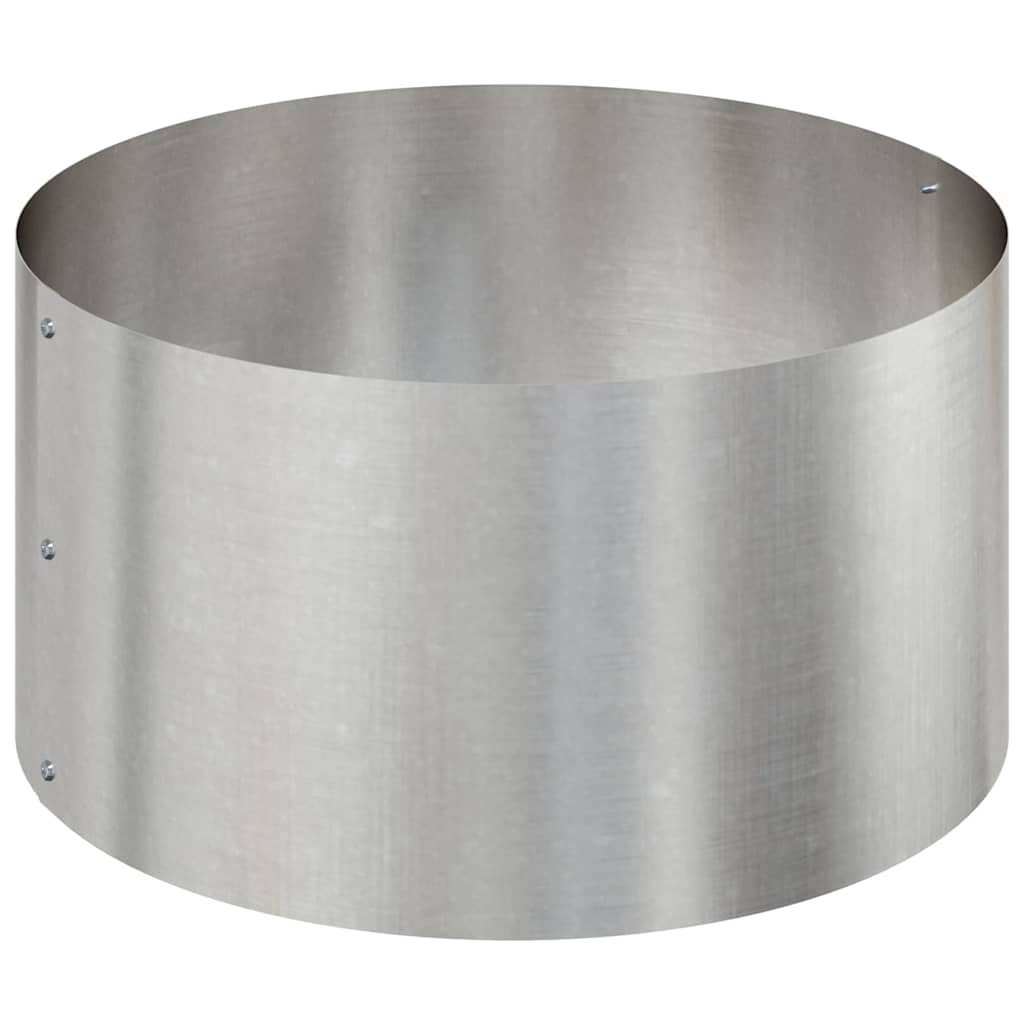 Gartenblumentopf Silber 120 x 120 x 20 cm Edelstahl