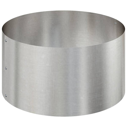 Gartenblumentopf Silber 120 x 120 x 20 cm Edelstahl