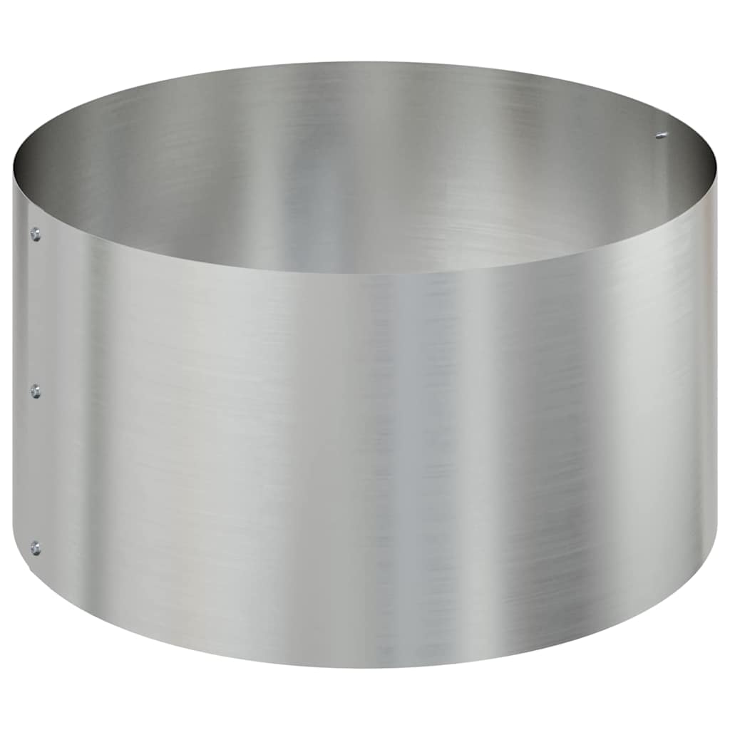 Gartenblumentopf Silber 120 x 120 x 20 cm Verzinkter Stahl