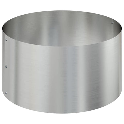 Gartenblumentopf Silber 120 x 120 x 20 cm Verzinkter Stahl