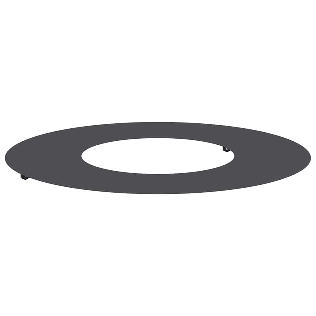 Flacher Baumring Schwarz Ø30 / 60 cm Stahl