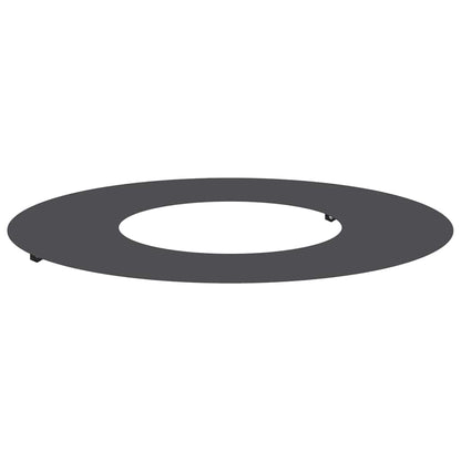 Flacher Baumring Schwarz Ø30 / 60 cm Stahl