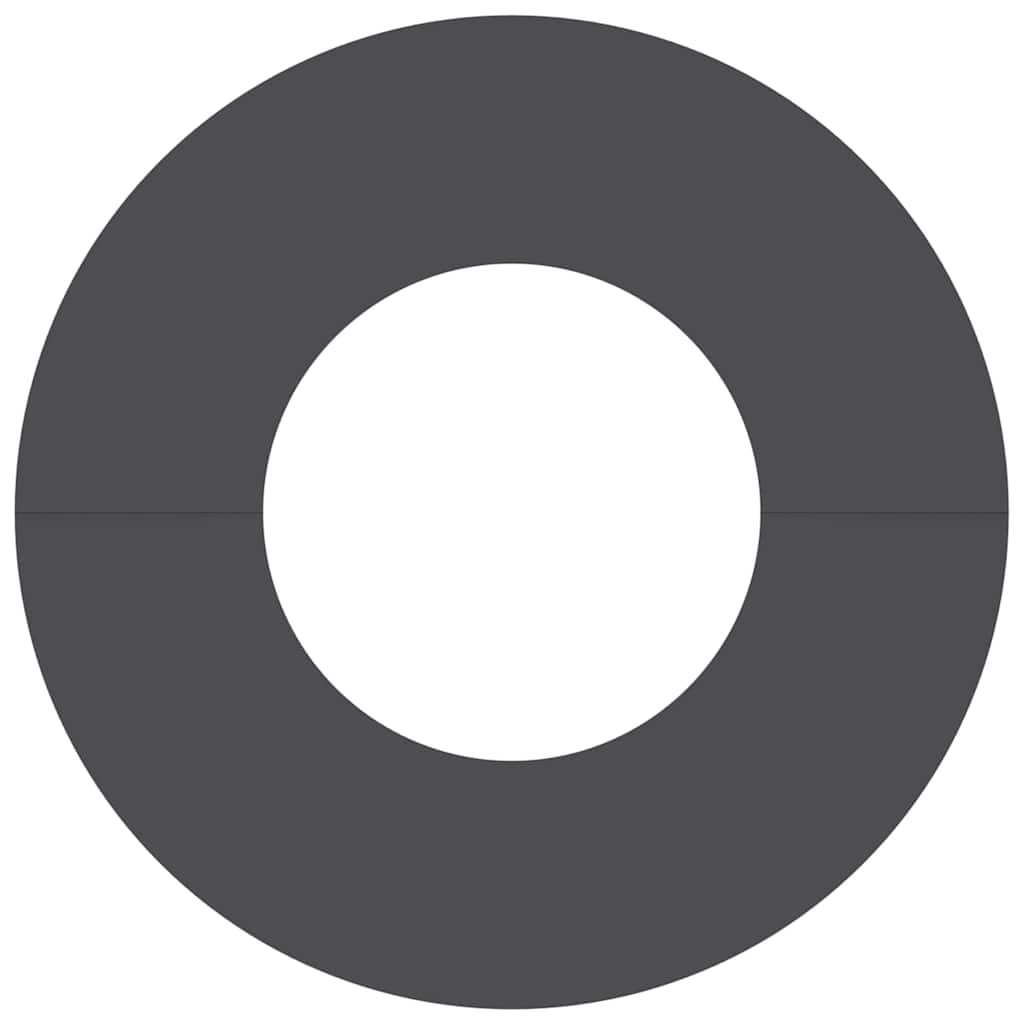 Flacher Baumring Schwarz Ø30 / 60 cm Stahl