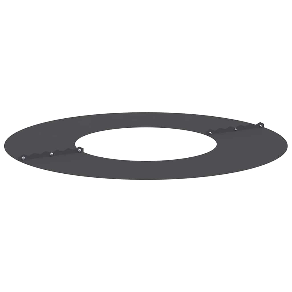 Flache Baumringe 5 pcs Schwarz Ø30 / 60 cm Stahl